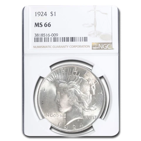 1924 Peace Dollar MS-66 NGC - SKU#28345 Cover