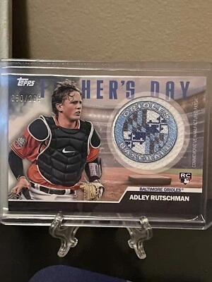 2023 Topps Series 2 Adley Rutschman Father’s Day Patch RC Black /299 - Image 1 of 3