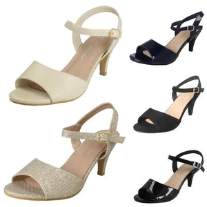 Anne Michelle Buckle Fastening Wide Fit Formal Sandals F1r2114 - Picture 1 of 46