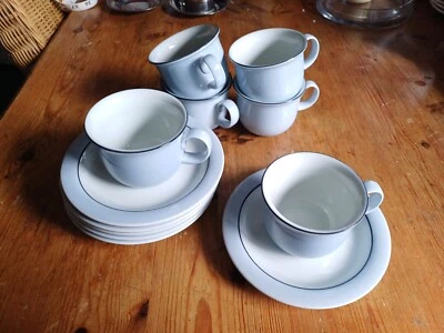 6 tazas y salchichas GOEBEL GÜTA azul perfecto estado Foto 1 de 4