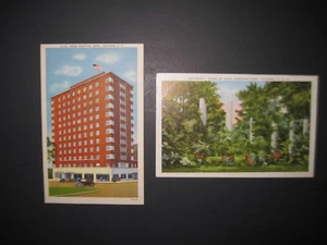 POSTALES ANTIGUAS WADE HAMPTON Ruinas y HOTEL De Colección 1930-45 Lino Sin Postar Bonito #GK - Imagen 1 de 2