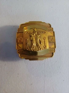 NBA BASKETBALL 1951 FIRST ALL STARS GAME BELT BUCKLE 1.75" X1.75" VERY RARE - Picture 1 of 3
