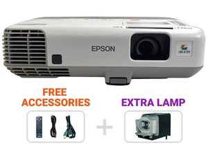 Epson PowerLite 93+ 3LCD Projector 2,600 Lumens MAX 1600x1200 HDMI + EXTRA LAMP - Picture 1 of 13