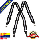 Black Braces Suspender Elastic Gift Box X-Back Clip Braces Set Men Y&amp;G YFA010601