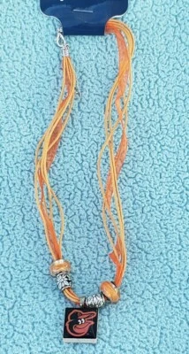 Baltimore Orioles orange women's LifeTiles Necklace new - Image 1 of 2