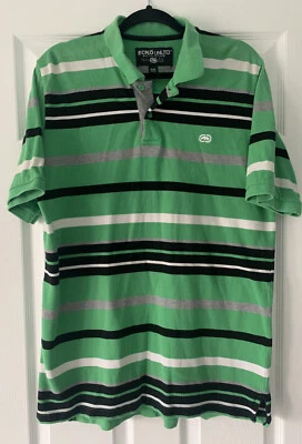 Ecko Unlimited Mens Polo Shirt Striped 100% Cotton Short Sleeve Green XXL - Image 1 of 4