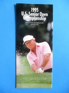 vtg - 1995 U.S. SENIOR OPEN - Ticket Brochure - Congressional CC - Arnold Palmer - Picture 1 of 2