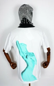 Huf Worldwide Skateboard T-Shirt Tee Her White En M - Picture 1 of 2