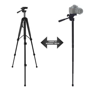 Treppiede Selfie Stick portatile 68" per fotocamera DSLR fotocamera Sony Nikon Canon - Foto 1 di 7