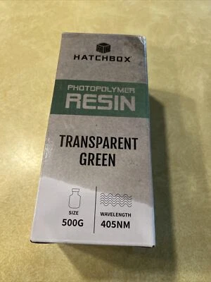 HATCHBOX Photopolymer  Resin Transparent Green 500G Wavelength 405nm New - Image 1 of 4