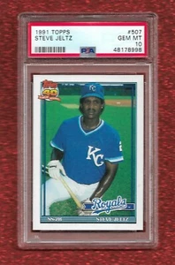 1991 TOPPS #507 STEVE JELTZ PSA 10 GEM MINT POP 1 KANSAS CITY ROYALS PHILLIES - Picture 1 of 1