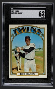 1972 Topps - Rod Carew #695 High Number SGC 6 EX-NM - Picture 1 of 2