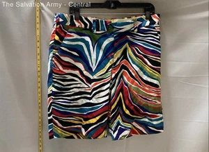 Loudmouth Golf Mens Multicolor Tiger Print Slash Pocket Chino Shorts Size 36 - Picture 1 of 6