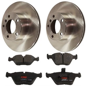 TRW KIT-072524-15 2-Wheel Set Brake Disc and Pad Kits Front for 525 528 BMW 525i - Picture 1 of 9
