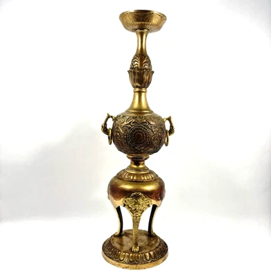 VTG Brass Chinoiserie Foo Dog Hollywood Regency Table Lamp Missing Cord/Socket - Image 1 of 4