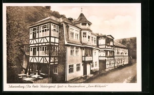 Schwarzburg i. THür., Ansichtskarte, Gast- und Pensionshaus Zum Wildpark - Picture 1 of 2