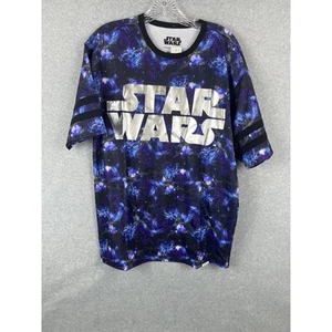 Star Wars Logo Galaxy T-Shirt Herren Small Lila Space Print Astronaut Alien - Bild 1 von 6