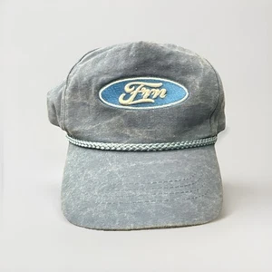 RARE STEVENSON RANCH DENIM FORD LOGO FRN HAT LIMITED - Picture 1 of 4