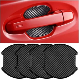 4PCS 3D TPU Carbon Fiber Vehicle Door Bowl Sticker - Picture 1 of 4