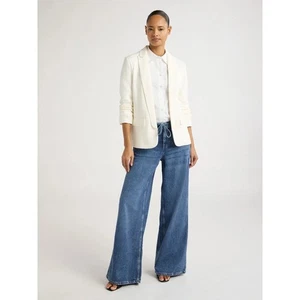 Scoop Blazer Donna Ultimate ScubaKnit Relaxed con Maniche Scrunch, Taglia SMALL - Foto 1 di 4