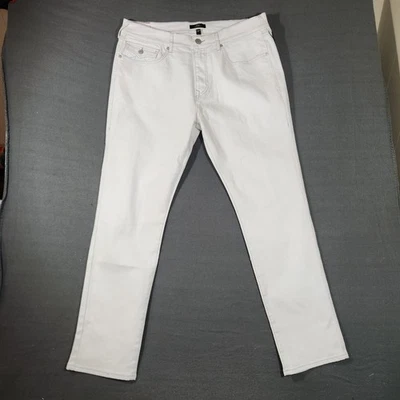 True Religion GENO Relaxed Slim Men's Optic White Jeans 36 x 32 NWT $160 MSRP - Image 1 of 4