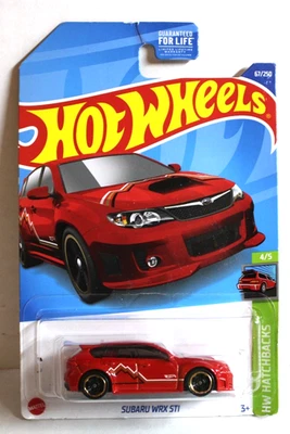 Hot Wheels 2022 HW Hatchbacks 4/5 Subaru WRX STI #67/250 rojo - nuevo Foto 1 de 2