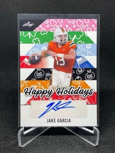 2025 Leaf Holidays JAKE GARCIA SP Limited Signature Rookie Auto! ECU Pirates QB - Picture 1 of 2