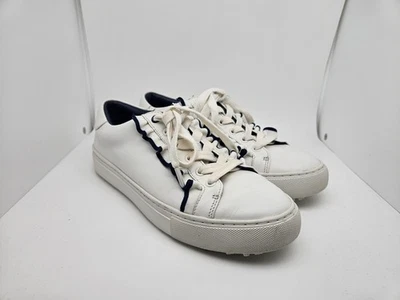 Tory Burch Sport Golf Womens Ruffle White Leather Casual Sneakers Shoe Size 7M  - Image 1 of 4