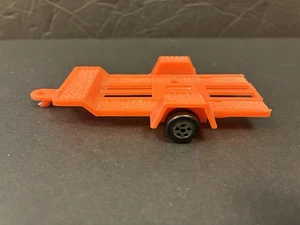 1/64 ertl orange Kunststoff Pritschenanhänger in schönem Zustand gebraucht - Bild 1 von 8