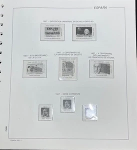 Hojas 1987 Filabo. Hojas For Stamps Mounted With Transparent Affixing - Picture 1 of 1