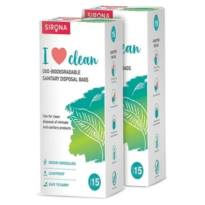 Personal Disposal Bags – 30 Bags for Discreet Tampons, Sanitary Pads/Napkin, ... - Picture 1 of 7