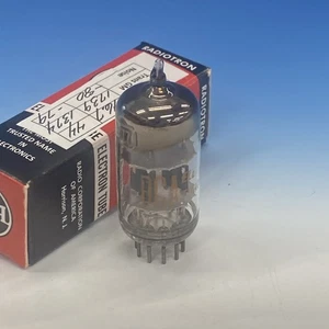 RCA 12AT7 Black Short Plate D-Getter Tube Maxi PreAmp 2 Tested STRONG +, bn4500 - Bild 1 von 6