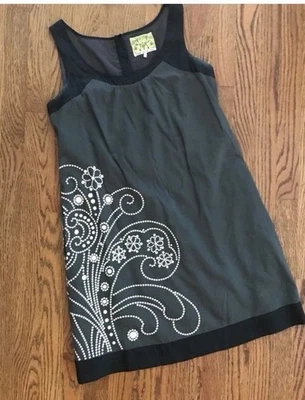 Vestido Anthropologie Floreat Missouri Primrose Sin Mangas Bordado Talla 4 Foto 1 de 4