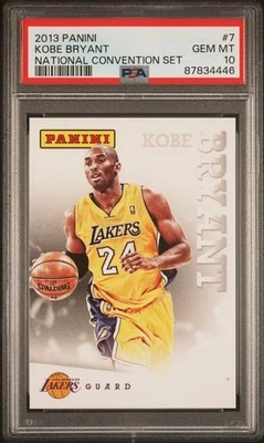 Juego de Convención Nacional Panini 2013 Kobe Bryant #7 PSA 10 bajo POP Foto 1 de 3