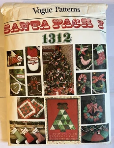 Vogue Babbo Natale Pack Modello #1312 Vintage Artigianato Ornamenti Corona Cuscino ++ - Foto 1 di 9