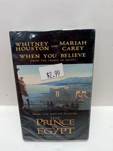 The Prince of Egypt Whitney Houston & Mariah Carey When You Believe Single Cass. - Imagen 1 de 7