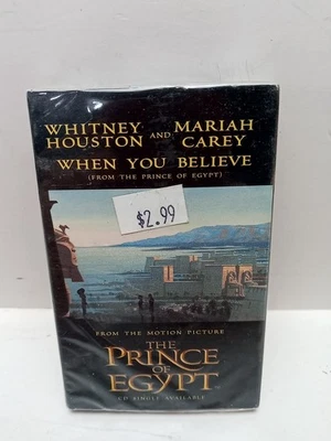 The Prince of Egypt Whitney Houston & Mariah Carey When You Believe Single Cass. - Image 1 of 4