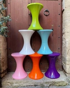 🔥 Bright Tam Tam Plastic Stools 🔥 Funky Decor for Home, Studio, or Garden - Picture 1 of 3