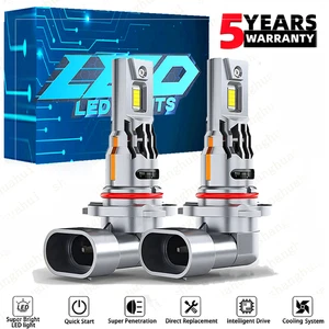 9005 HB3 Canbus LED Headlight Bulb Kit High/Low Beam Super Bright White 10000K - Picture 1 of 12