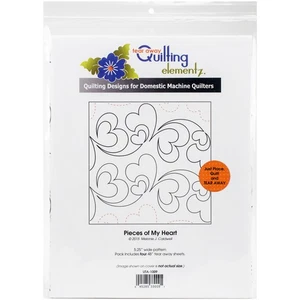 Quilting Creations Carta Trapuntata Stampata a Strappo 4/Pkg-Pezzi Del Mio Cuore 5,2 - Foto 1 di 2