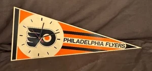 1987 Philadelphia Flyers PENNANT CLOCK Works Great - Picture 1 of 5