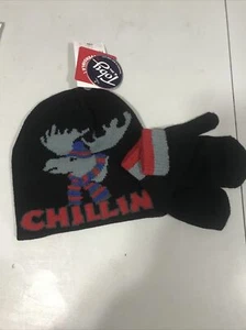 TOBY & ME - Boys - 3 PC SET - HAT / GLOVES - Black - SIZE 2-6  (2-FD26-1) - Picture 1 of 6