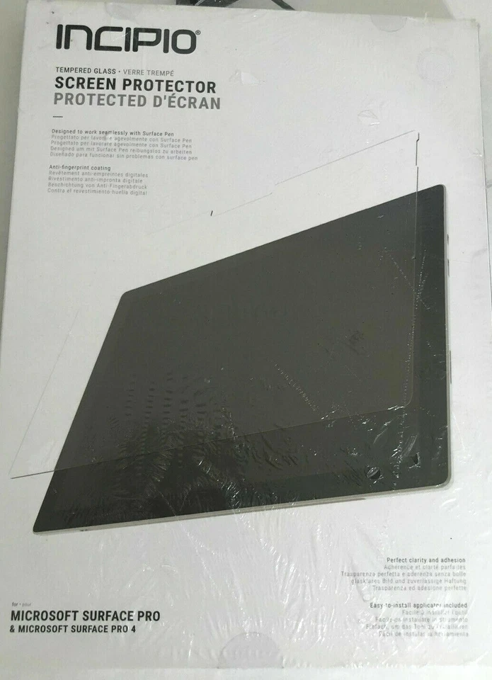 INCIPIO PLEX Plus Shield-- Pro 4 And Surface Pro --Screen Protector  NEW   - Image 1 of 1