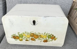 Caja de pan de champiñones vintage especias de la vida verduras caja de belleza estante para pastel de hojalata EE. UU. - Imagen 1 de 11