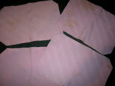 JUEGO DE CUATRO (4) manteles individuales de mezcla de algodón con diseño plisado rosa Foto 1 de 3