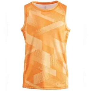 ID Ideology Big Boys Size M Geometric Graphic Energized Orange Tank Top - Picture 1 of 4