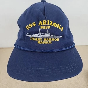 USS Arizona BB39 Pearl Harbor Hawaii SnapBack Baseball Cap USA Made NICE - Picture 1 of 7