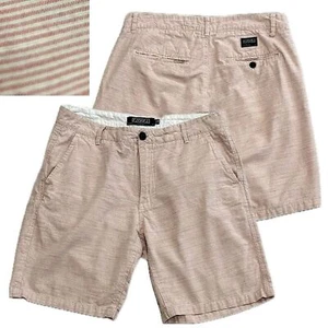 Ezekiel Pinstripe Flat Front Bermuda Shorts Mens Size 34 Cotton Sun Faded Stripe - Picture 1 of 10