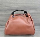 Callista Iconic Satchel Small Leather Hobo Handbag (Brown)