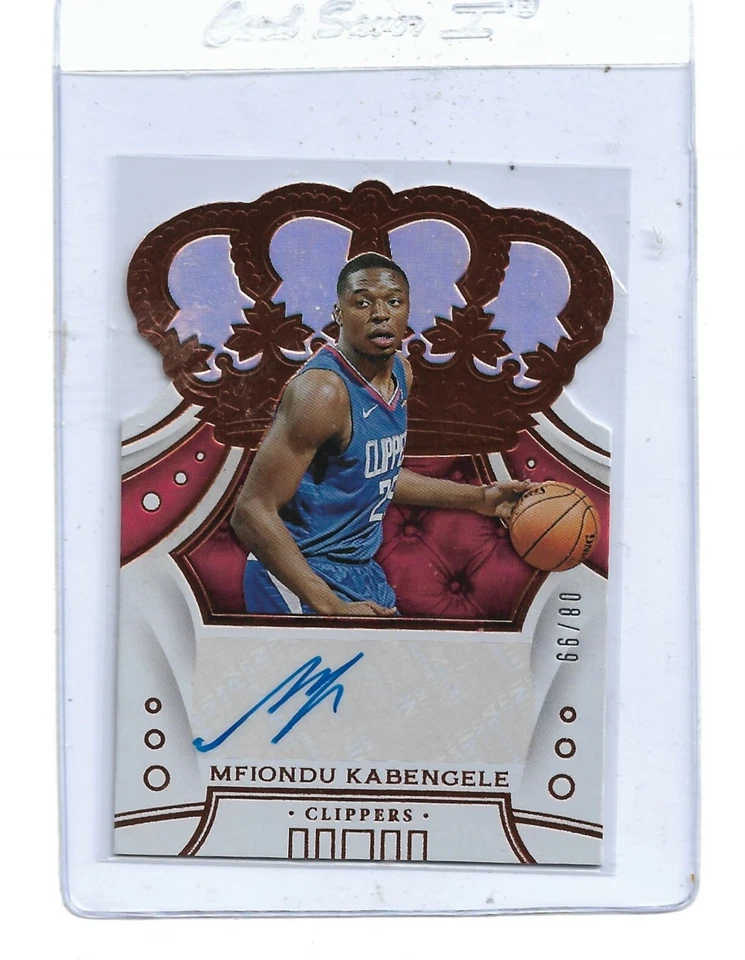 2020 Crown Royale Rookie Autograph-Mfiondu Kabengele-Clippers-Limited #8 of 99 - Image 1 of 3